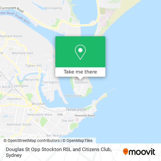 Douglas St Opp Stockton RSL and Citizens Club map
