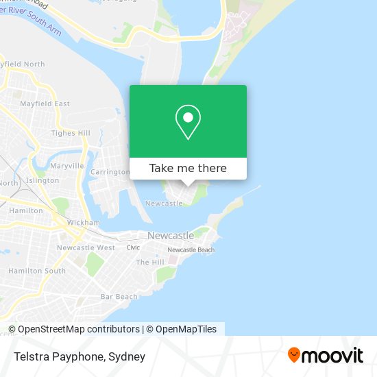 Mapa Telstra Payphone