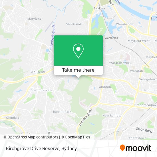 Birchgrove Drive Reserve map