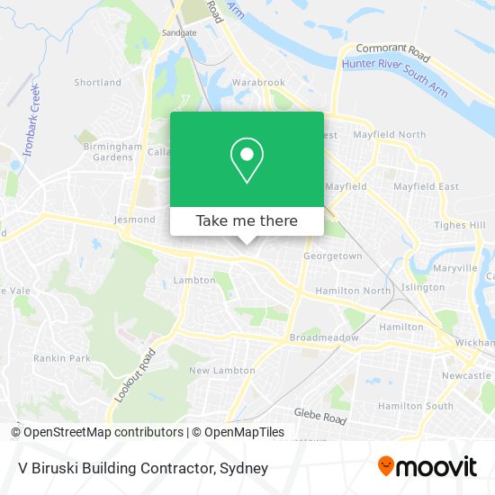 V Biruski Building Contractor map