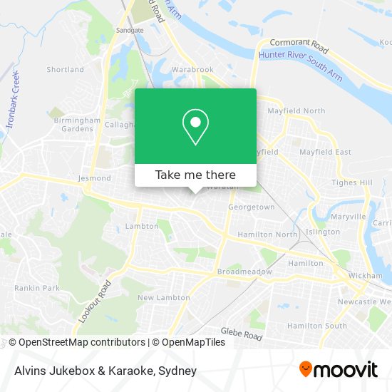 Mapa Alvins Jukebox & Karaoke
