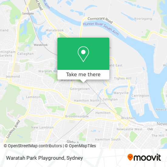 Mapa Waratah Park Playground