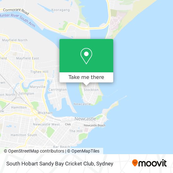 South Hobart Sandy Bay Cricket Club map