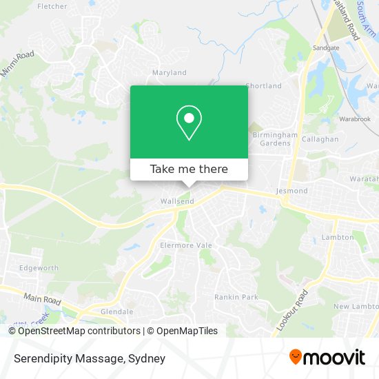 Serendipity Massage map