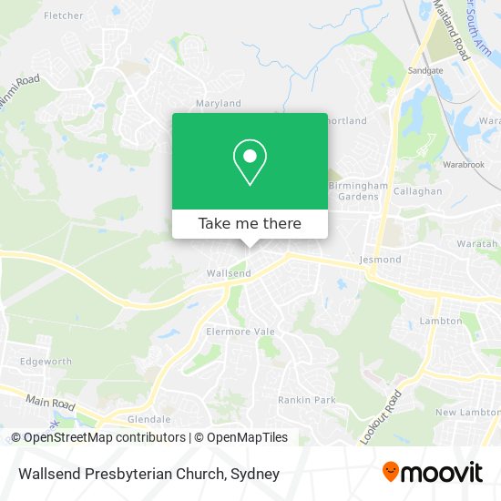 Wallsend Presbyterian Church map