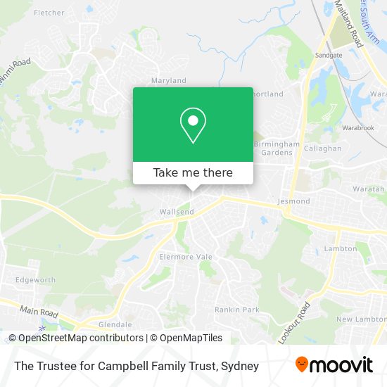 The Trustee for Campbell Family Trust map