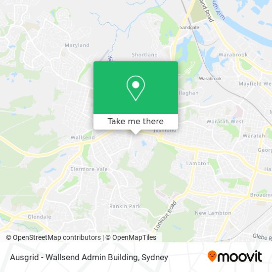 Ausgrid - Wallsend Admin Building map