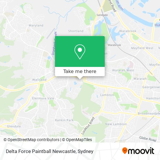 Mapa Delta Force Paintball Newcastle