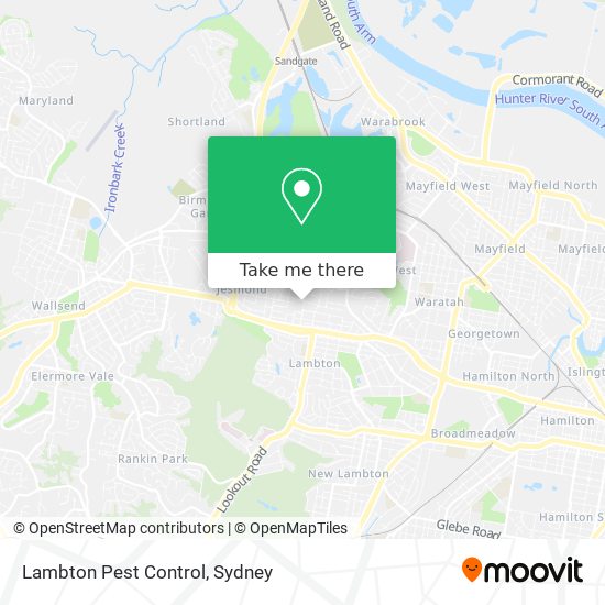 Mapa Lambton Pest Control