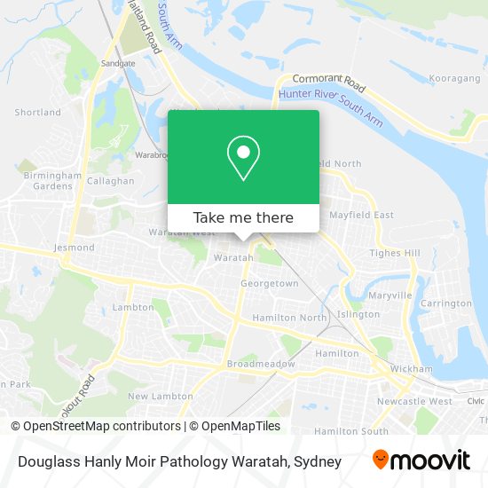 Douglass Hanly Moir Pathology Waratah map