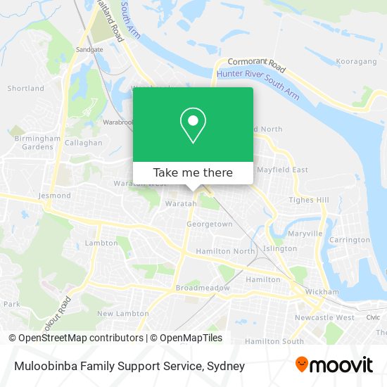 Muloobinba Family Support Service map