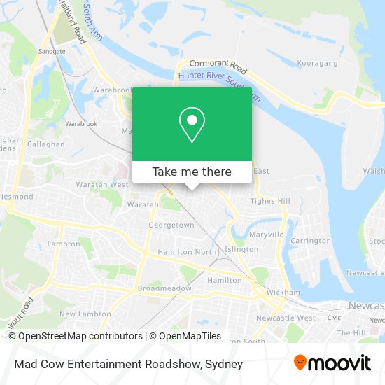 Mad Cow Entertainment Roadshow map