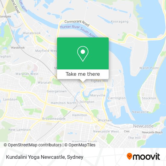 Mapa Kundalini Yoga Newcastle