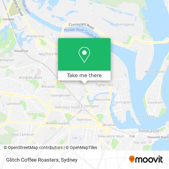 Mapa Glitch Coffee Roasters