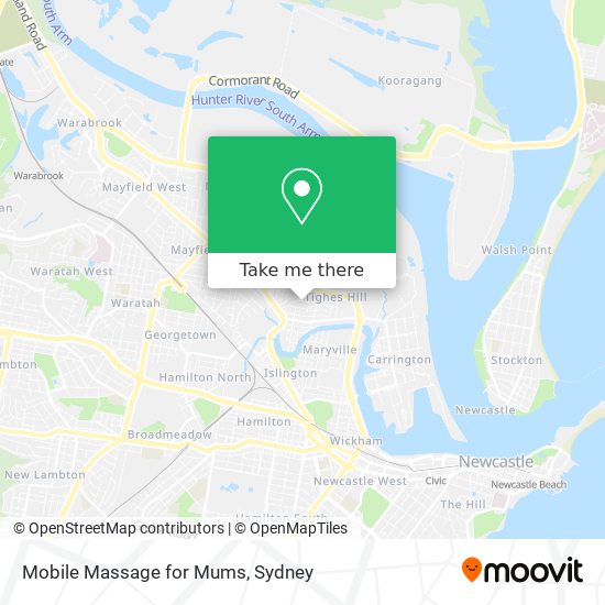 Mapa Mobile Massage for Mums