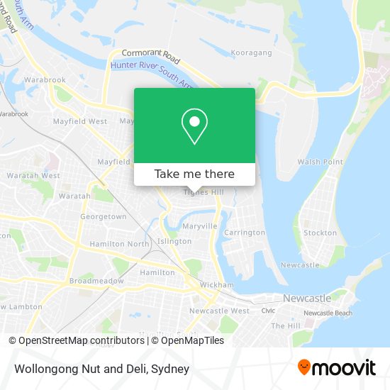 Wollongong Nut and Deli map
