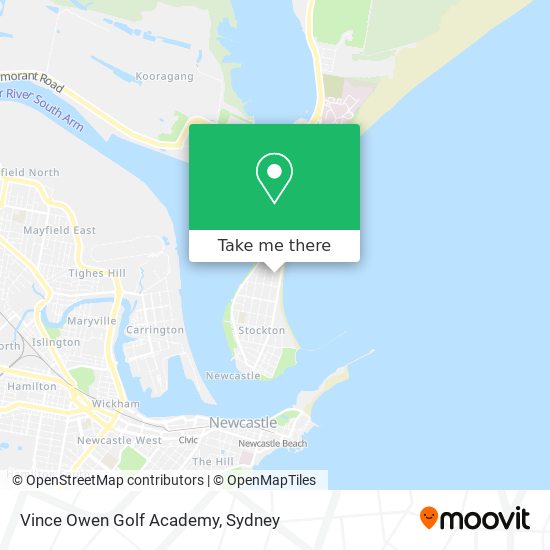 Vince Owen Golf Academy map