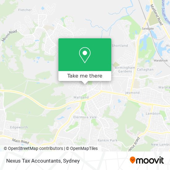 Nexus Tax Accountants map