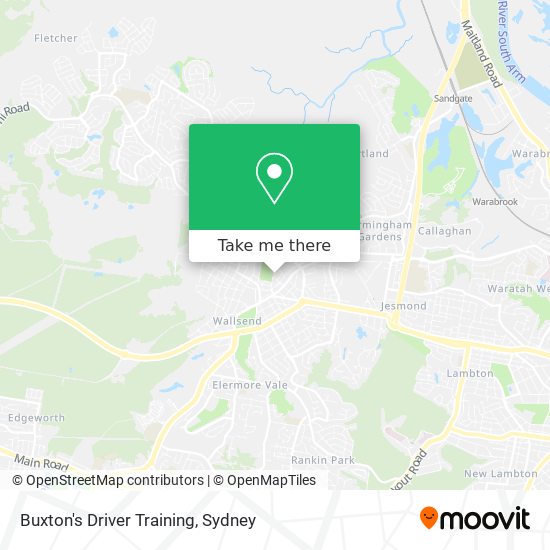 Mapa Buxton's Driver Training