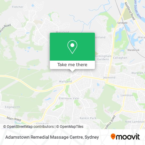 Mapa Adamstown Remedial Massage Centre