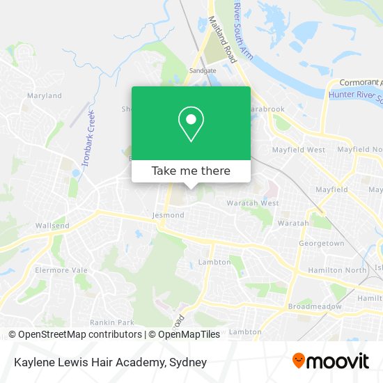 Kaylene Lewis Hair Academy map