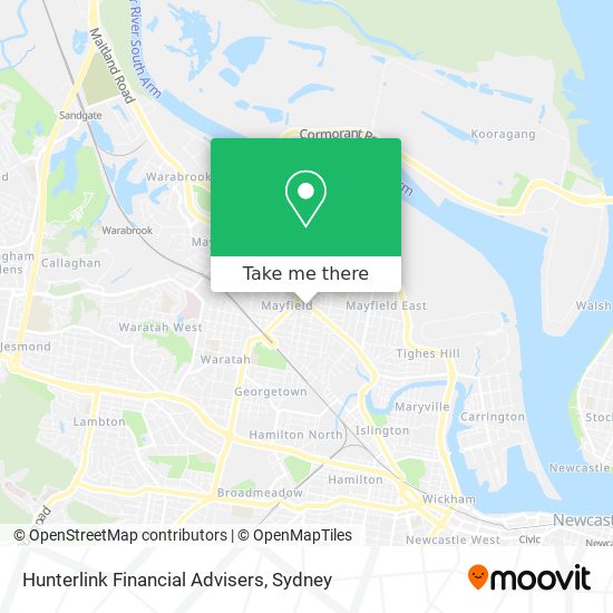 Mapa Hunterlink Financial Advisers