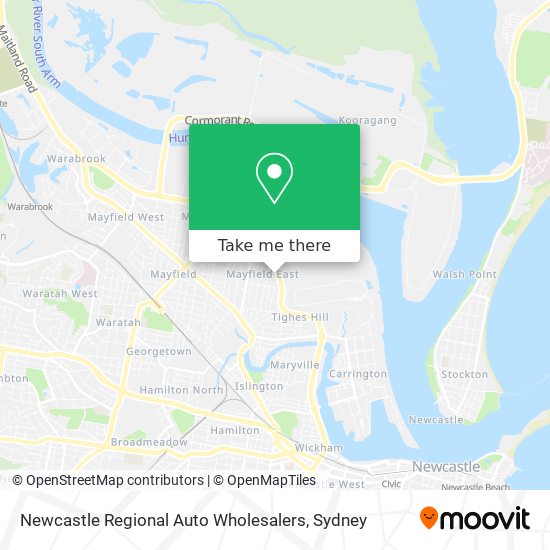 Newcastle Regional Auto Wholesalers map