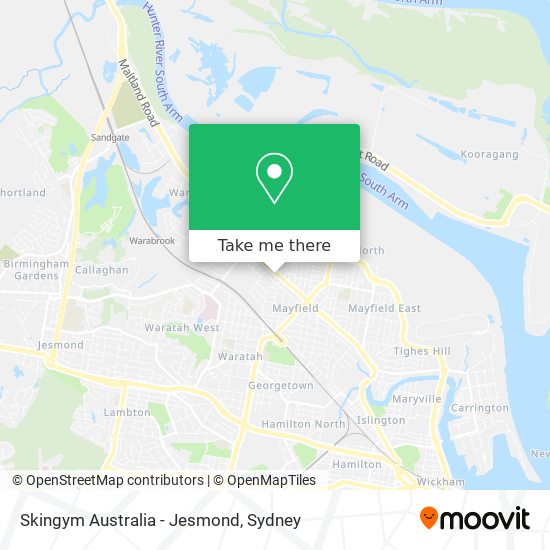 Skingym Australia - Jesmond map