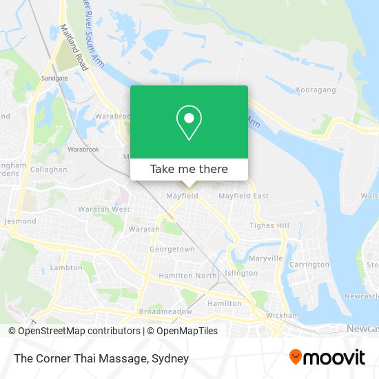 The Corner Thai Massage map