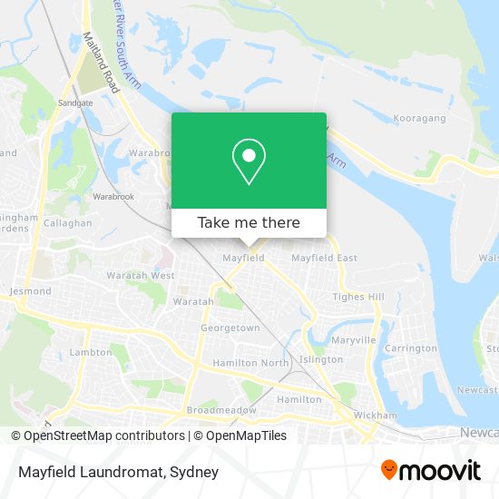 Mayfield Laundromat map