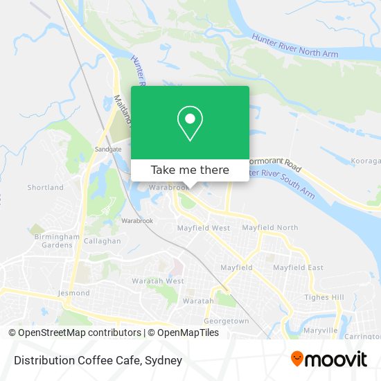 Distribution Coffee Cafe map