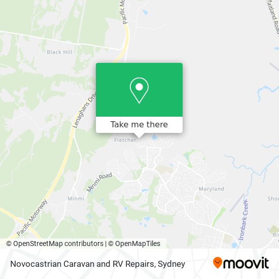 Novocastrian Caravan and RV Repairs map