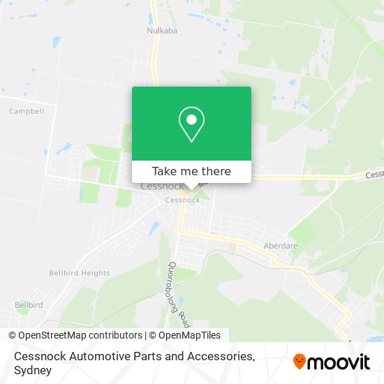 Mapa Cessnock Automotive Parts and Accessories