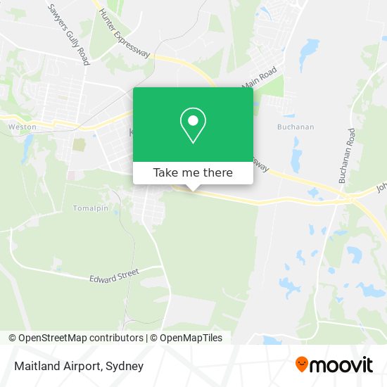 Mapa Maitland Airport