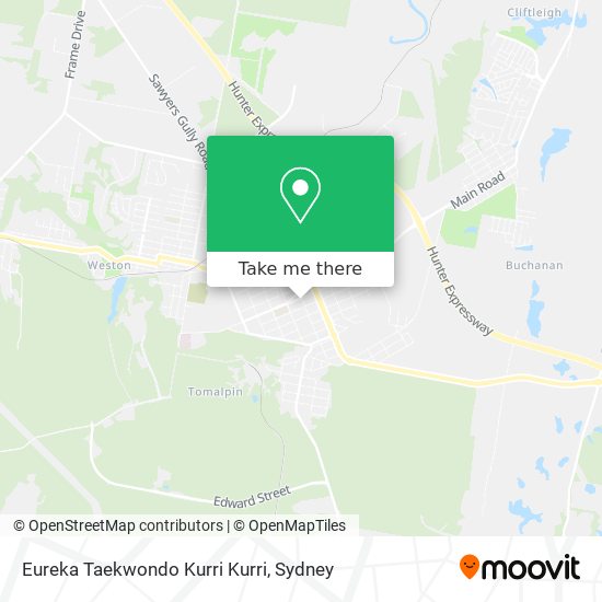 Eureka Taekwondo Kurri Kurri map