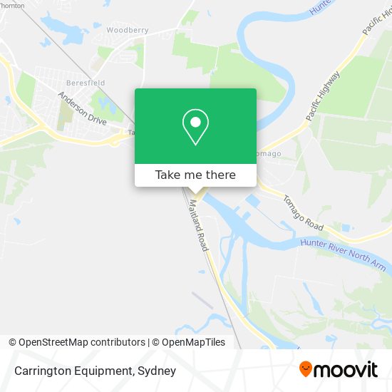 Carrington Equipment map