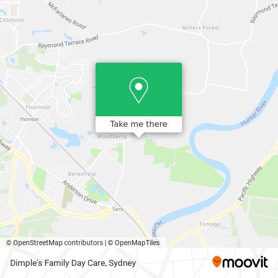 Dimple's Family Day Care map