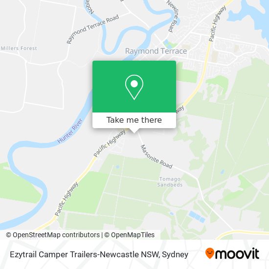 Ezytrail Camper Trailers-Newcastle NSW map