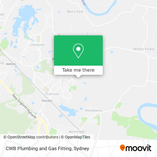 CWB Plumbing and Gas Fitting map