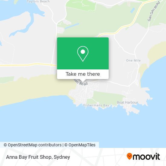 Mapa Anna Bay Fruit Shop