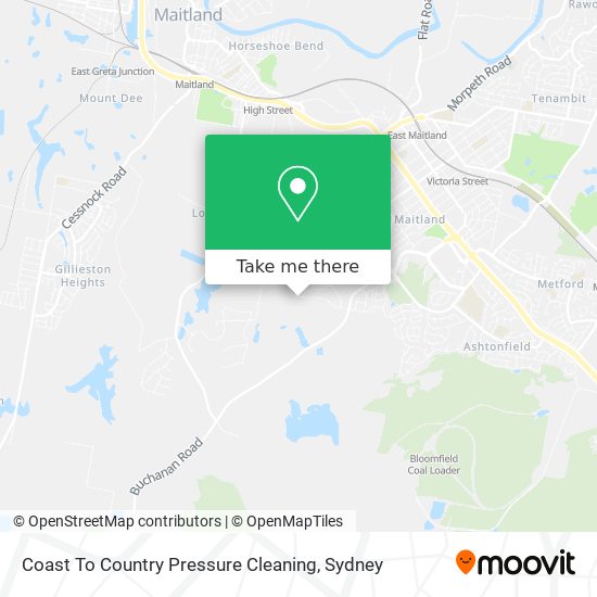 Coast To Country Pressure Cleaning map