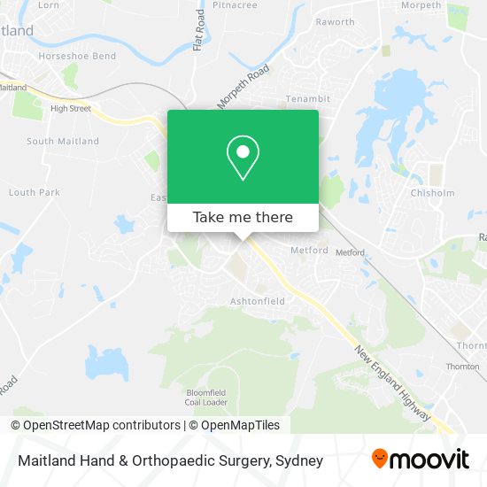 Mapa Maitland Hand & Orthopaedic Surgery