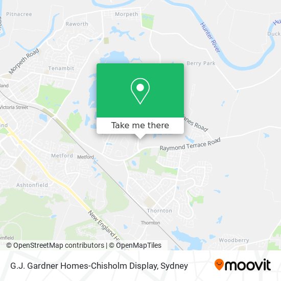 G.J. Gardner Homes-Chisholm Display map
