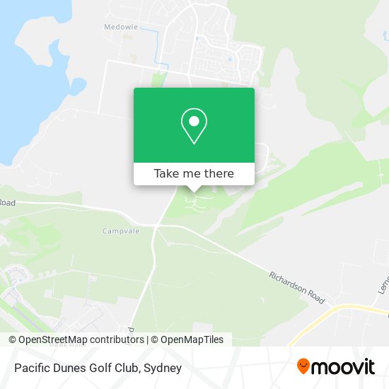 Pacific Dunes Golf Club map