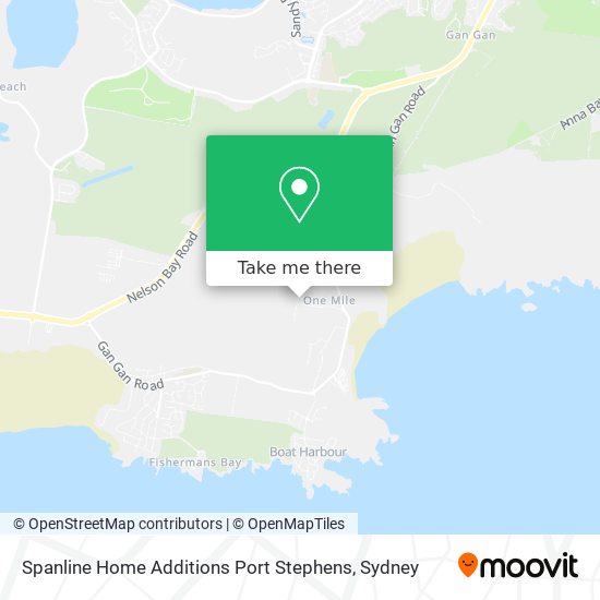 Spanline Home Additions Port Stephens map