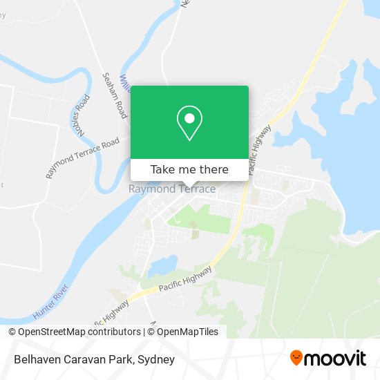 Belhaven Caravan Park map