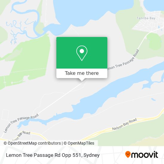 Lemon Tree Passage Rd Opp 551 map