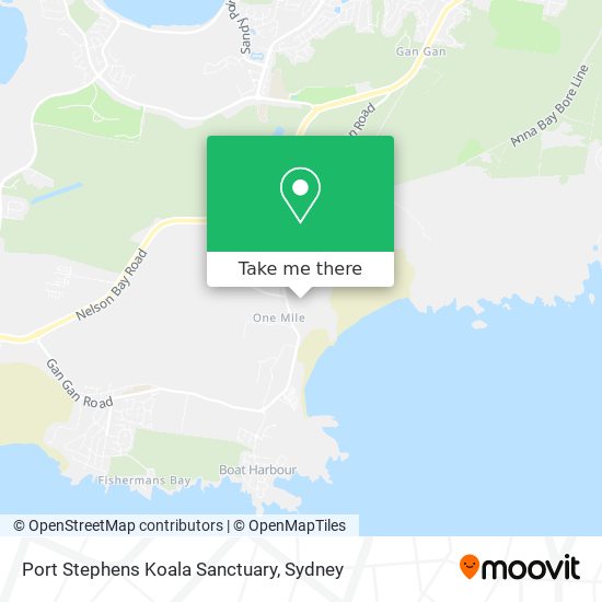 Port Stephens Koala Sanctuary map