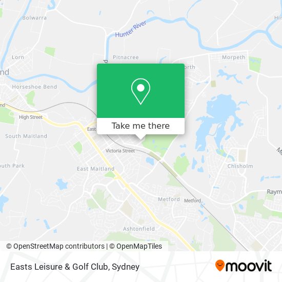 Easts Leisure & Golf Club map