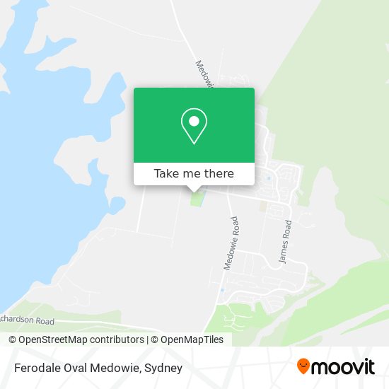 Mapa Ferodale Oval Medowie